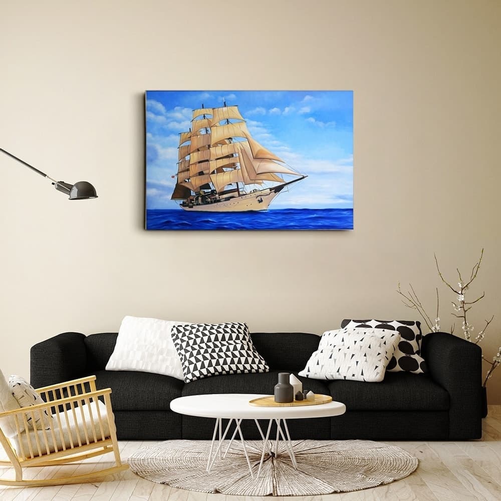 帆船の絵 2  (60X90CM) 이미지 9