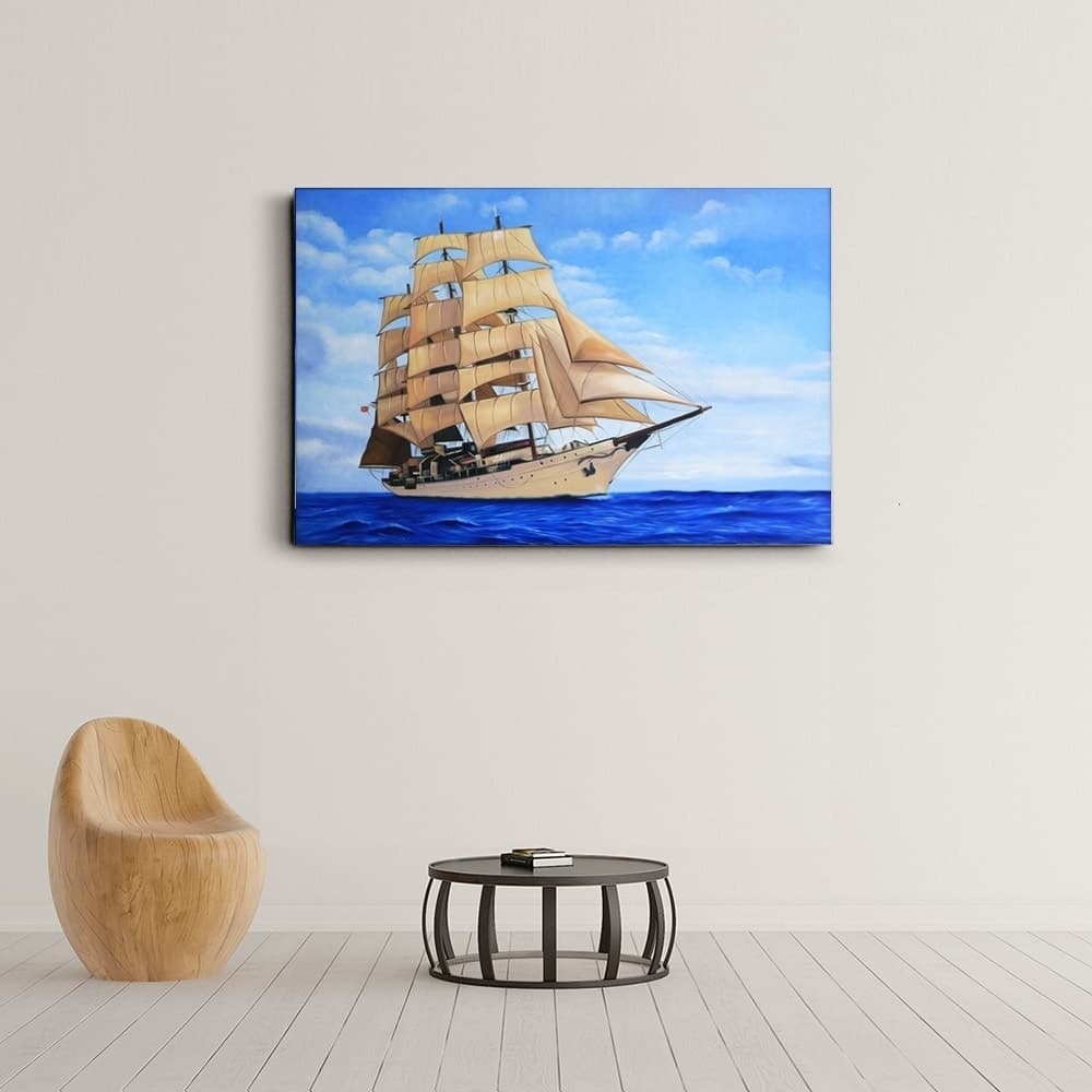 帆船の絵 2  (60X90CM) 이미지 8
