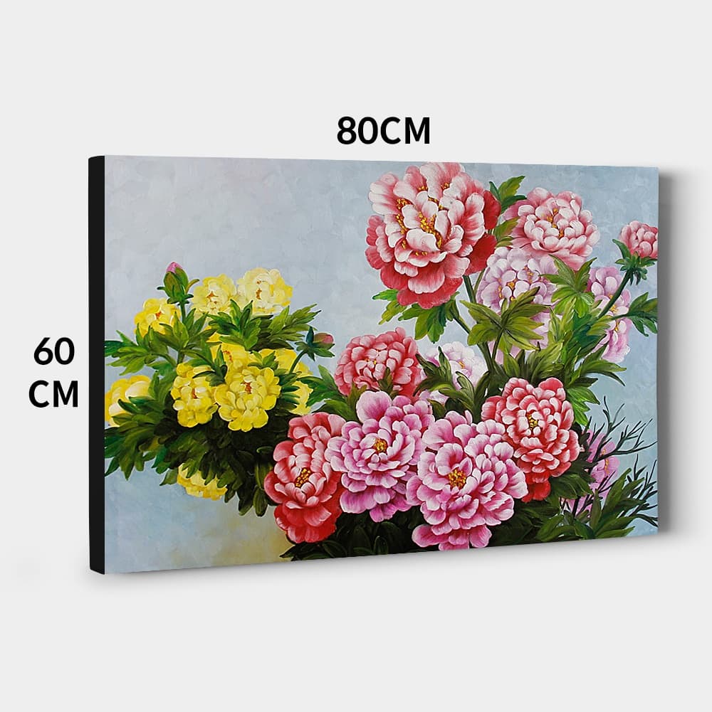 牡丹の絵 9 (60X80CM) 이미지 2