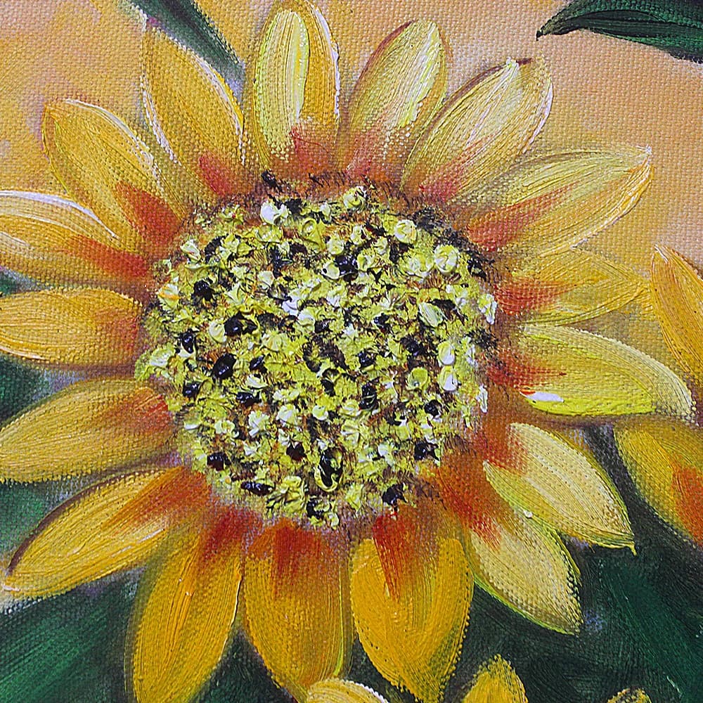ひまわりの絵画５(80X60CM) 이미지 7