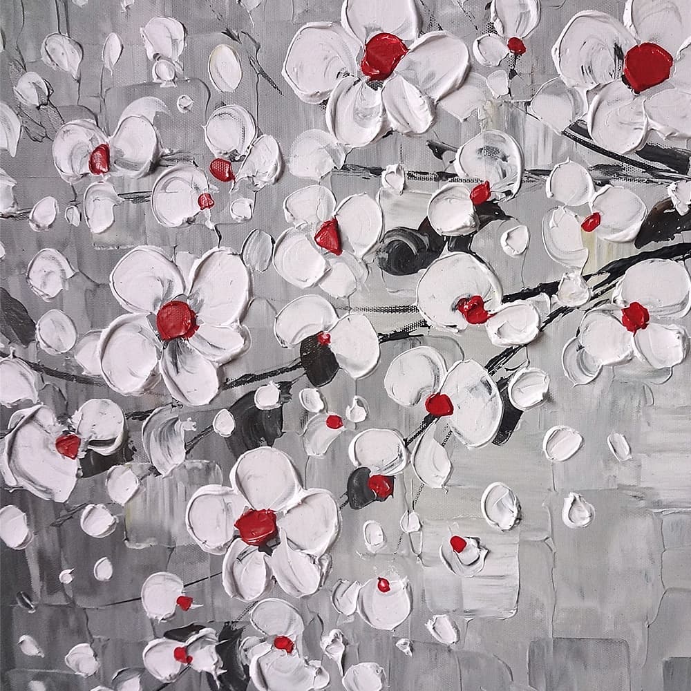 モダン 花の絵 (100X50CM) 이미지 2