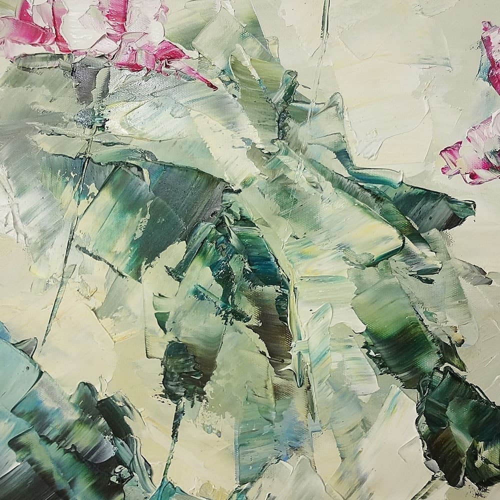 蓮の絵画 7 (60X90CM) 이미지 4