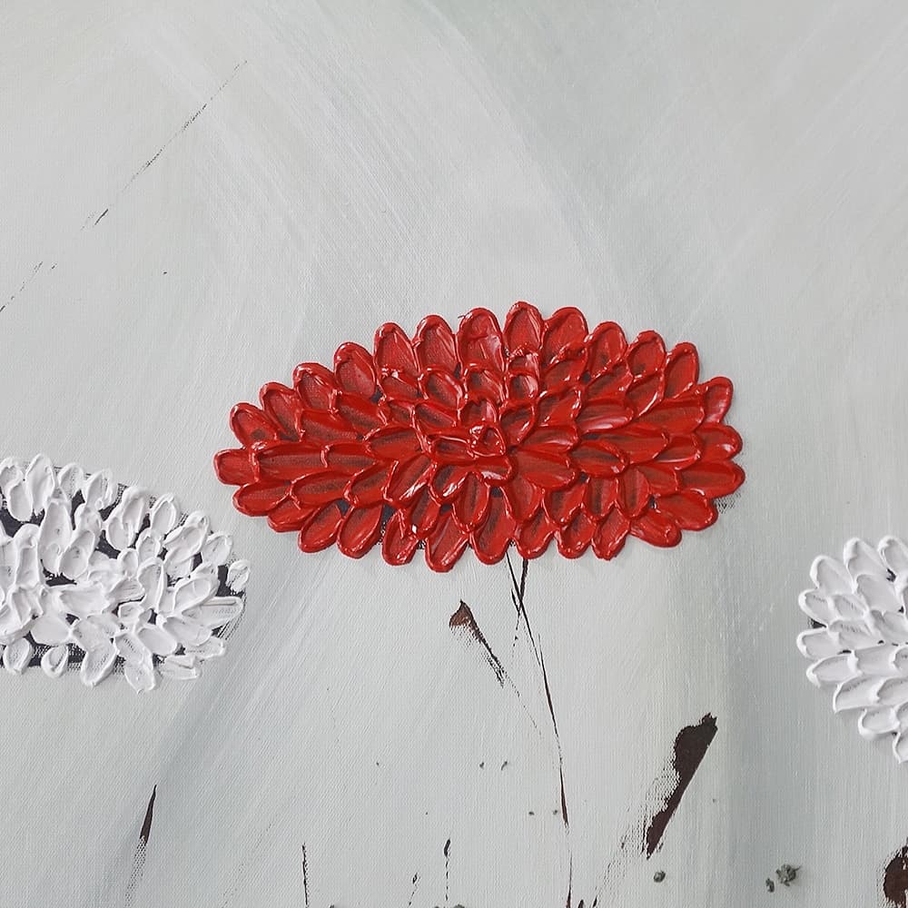おしゃれな花の絵 2 (50X100CM) 이미지 3