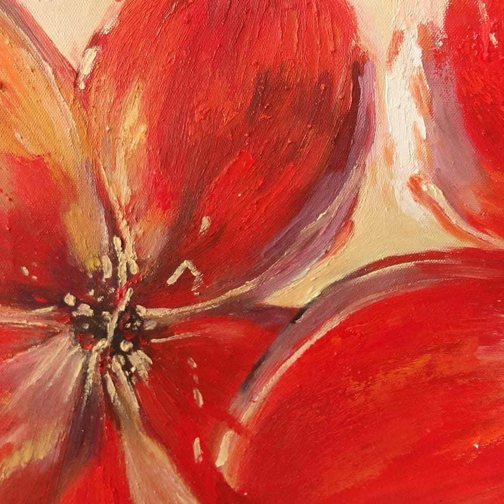 花の絵 おしゃれ 油絵 (60X60CM) 이미지 6