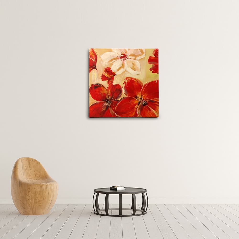 花の絵 おしゃれ 油絵 (60X60CM) 이미지 8