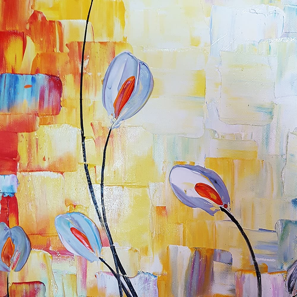 おしゃれな花の絵画 (50X50CM) 이미지 4