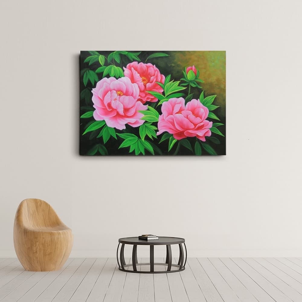 牡丹の絵 3 (50X70CM) 이미지 5