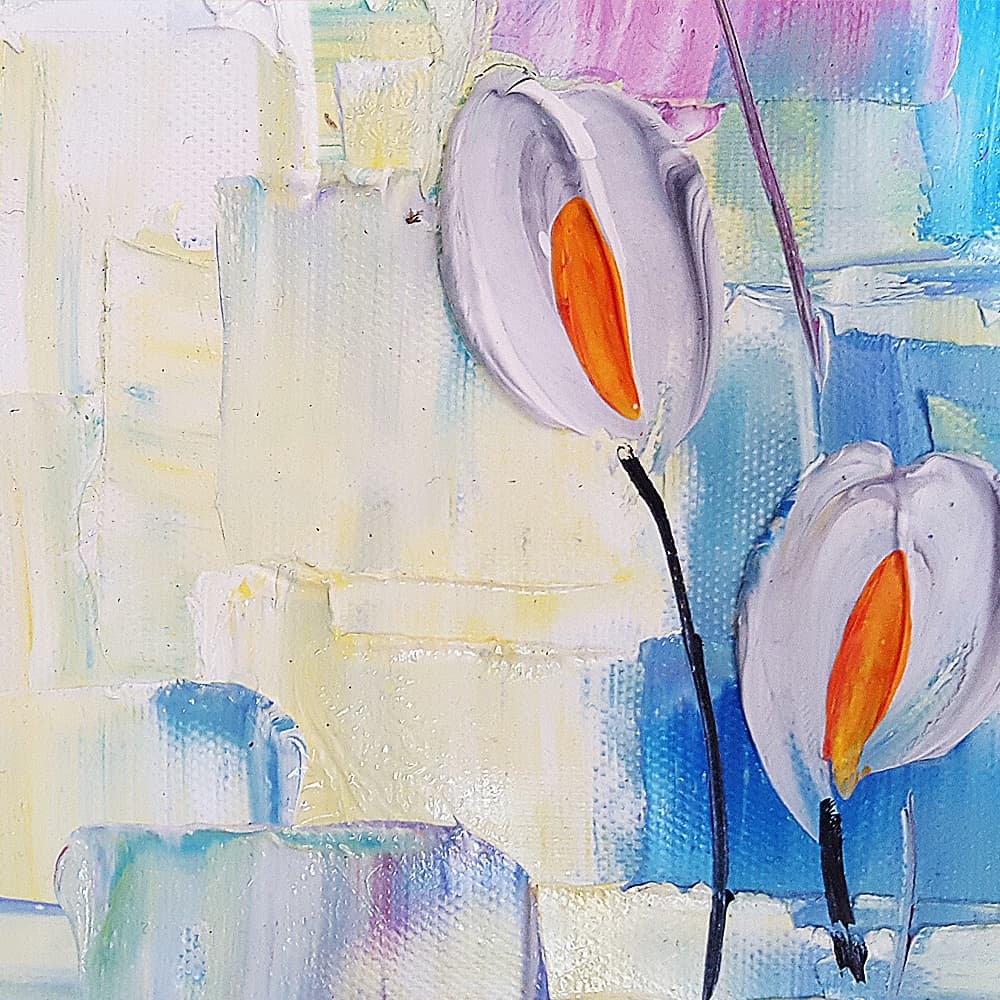 おしゃれな花の絵画 (50X50CM) 이미지 3