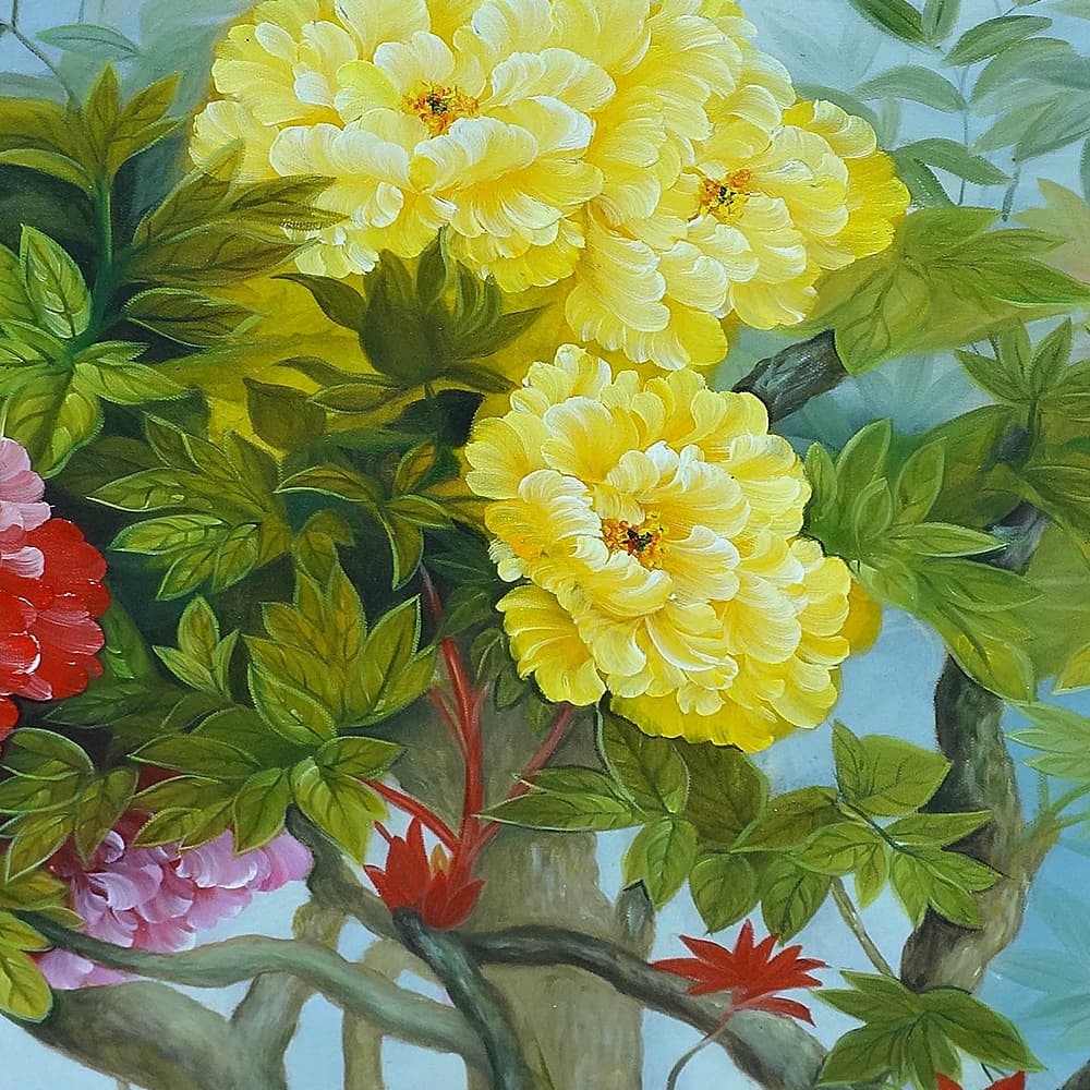 牡丹の絵 12 (125X65CM) 이미지 3