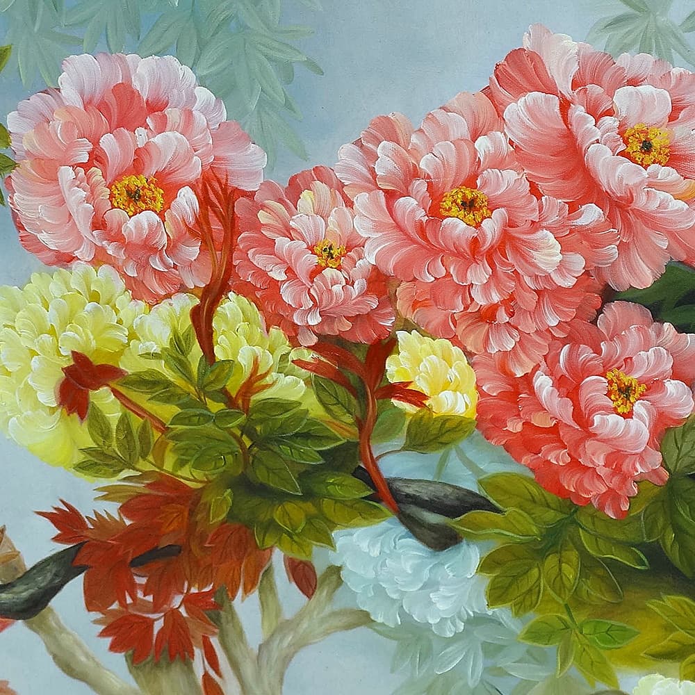 牡丹の絵 12 (125X65CM) 이미지 2