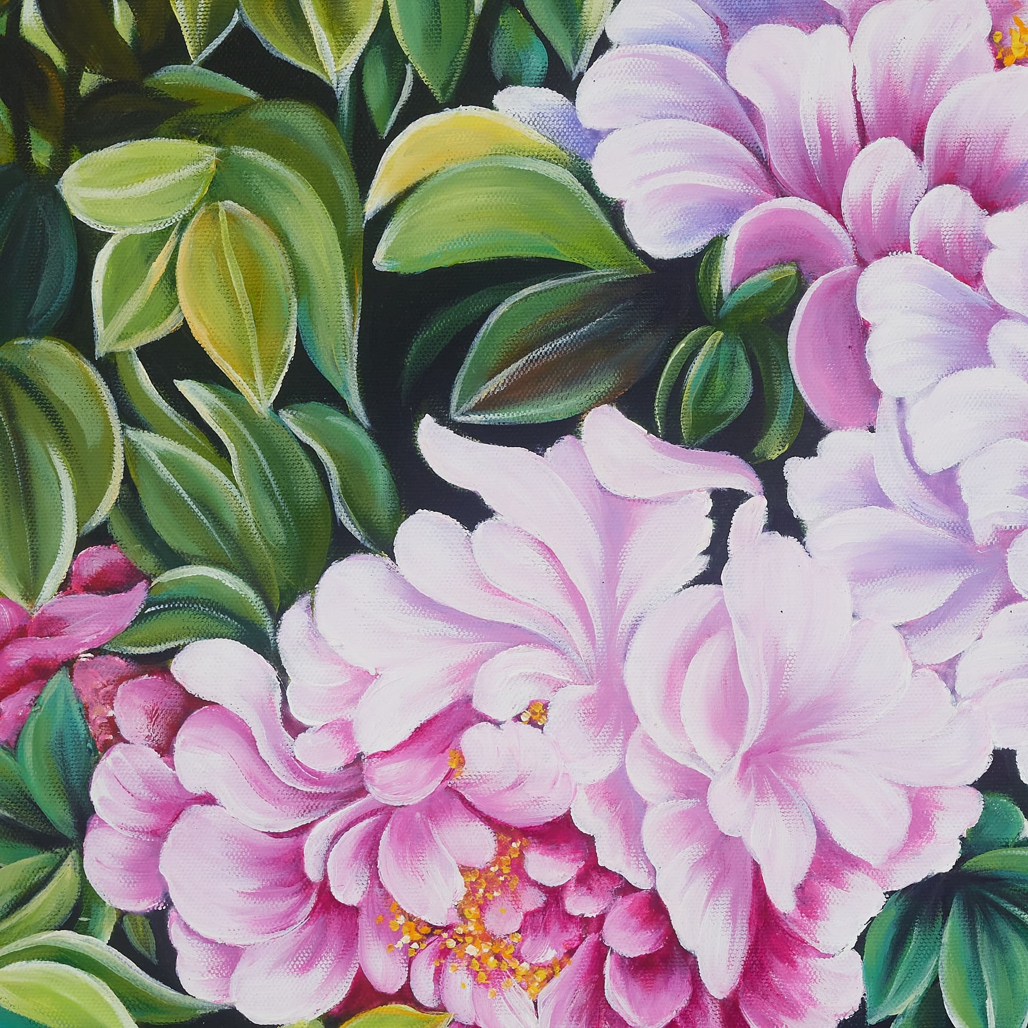 牡丹の絵 5 (60X60CM) 이미지 6