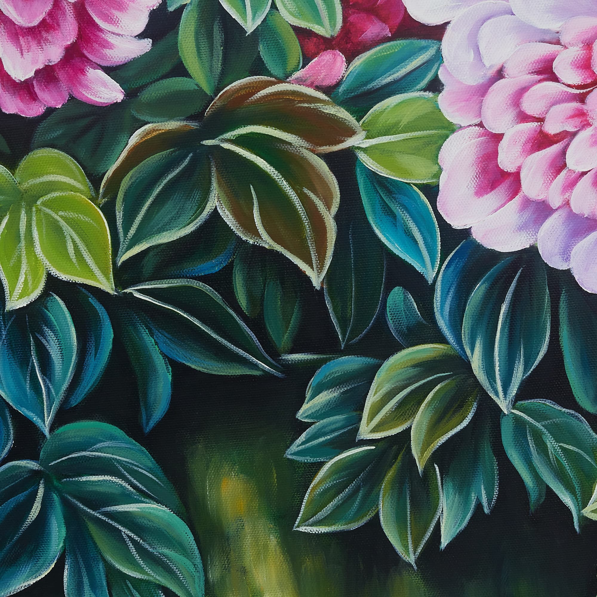 牡丹の絵 5 (60X60CM) 이미지 7