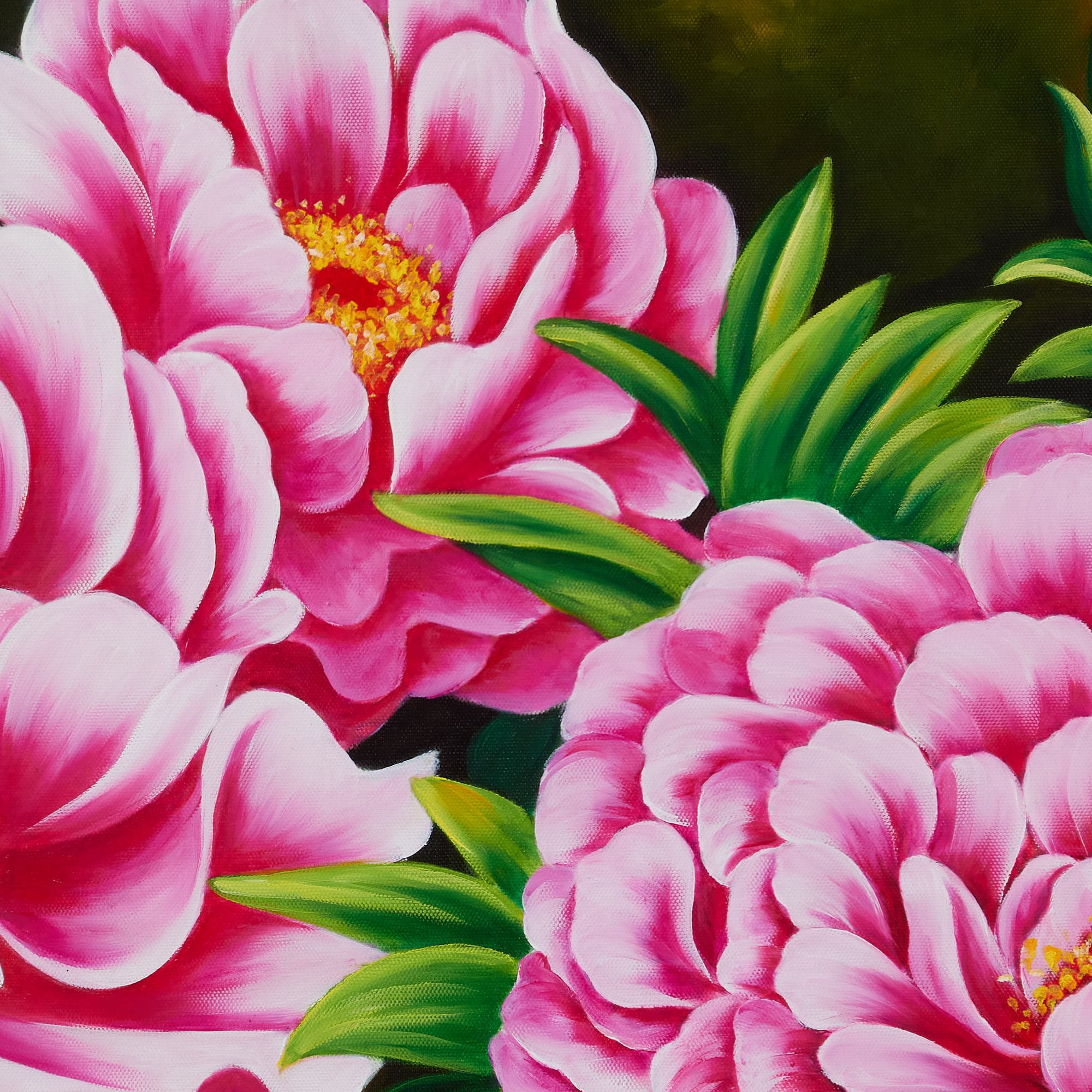 牡丹の絵 7 (70X50CM) 이미지 6
