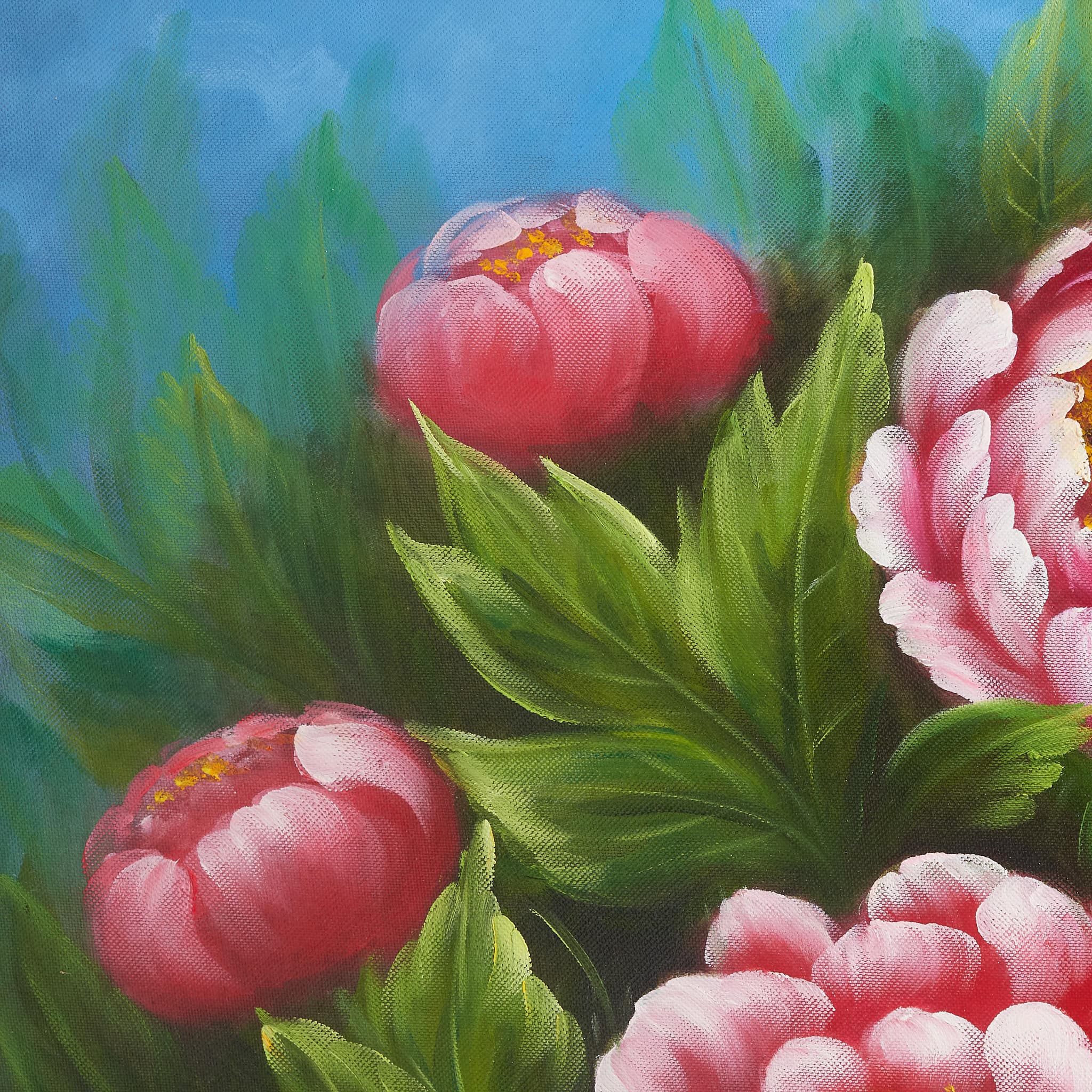 牡丹の絵 8 (70X50CM) 이미지 3