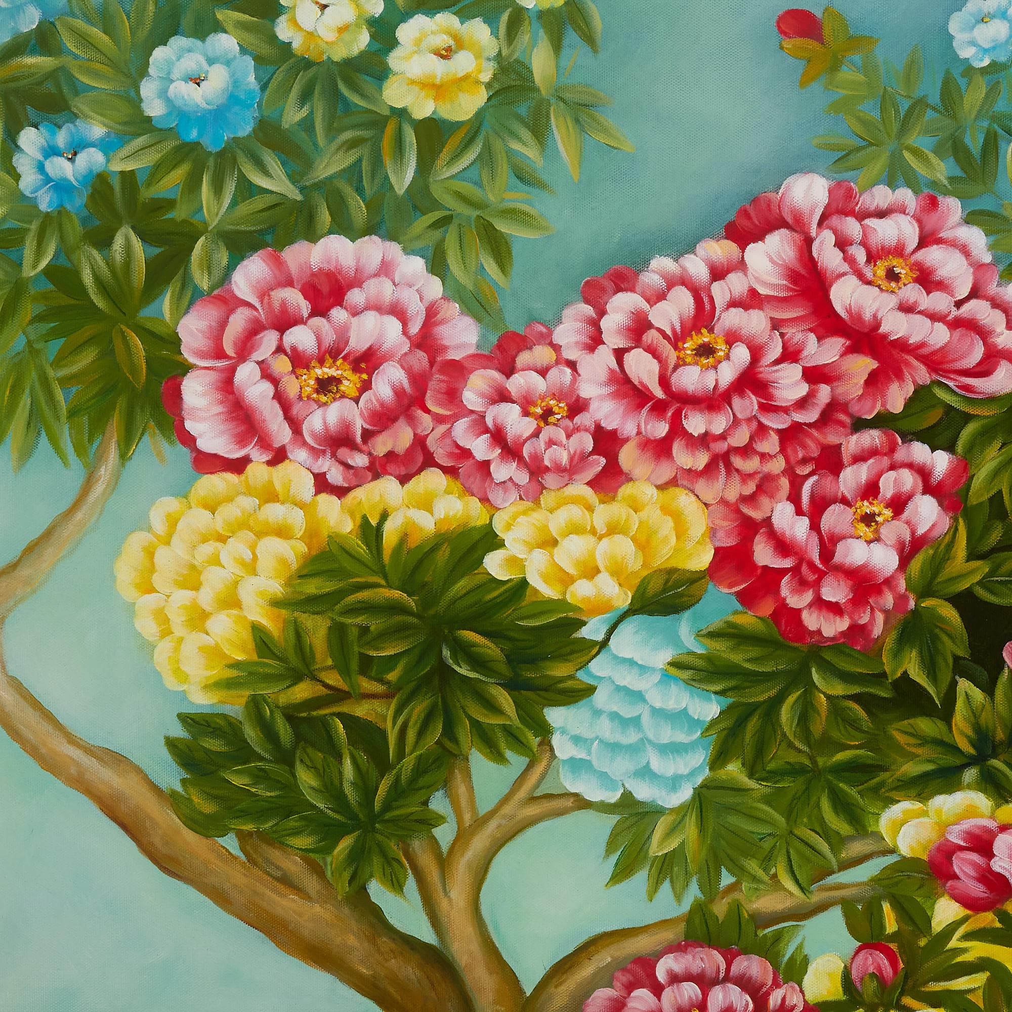 牡丹の絵 11 (125X65CM) 이미지 4