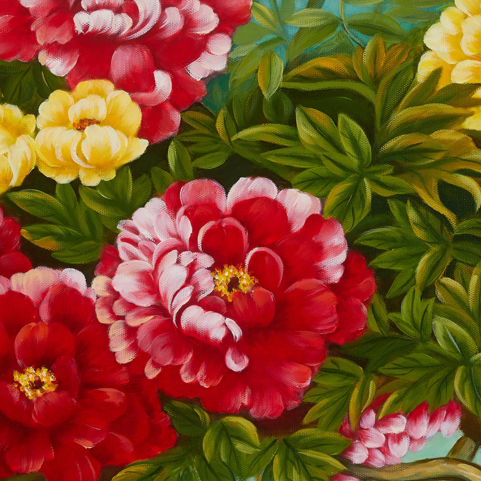 牡丹の絵 11 (125X65CM) 이미지 6