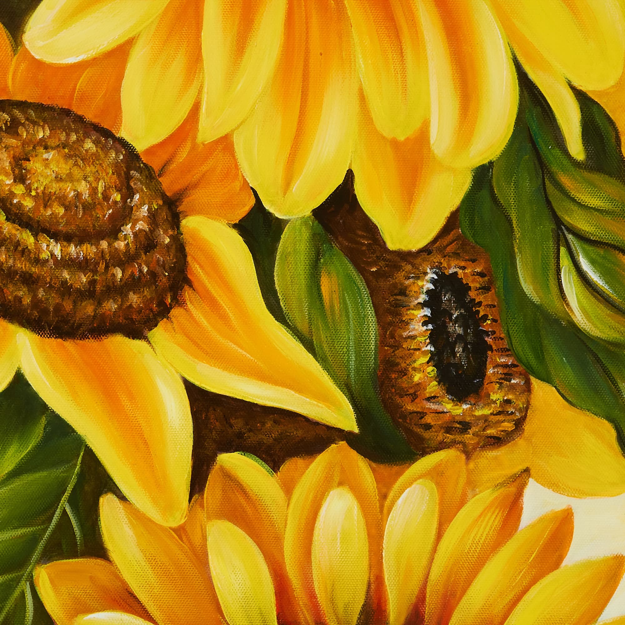ひまわりの絵 9 (95X50CM) 이미지 3