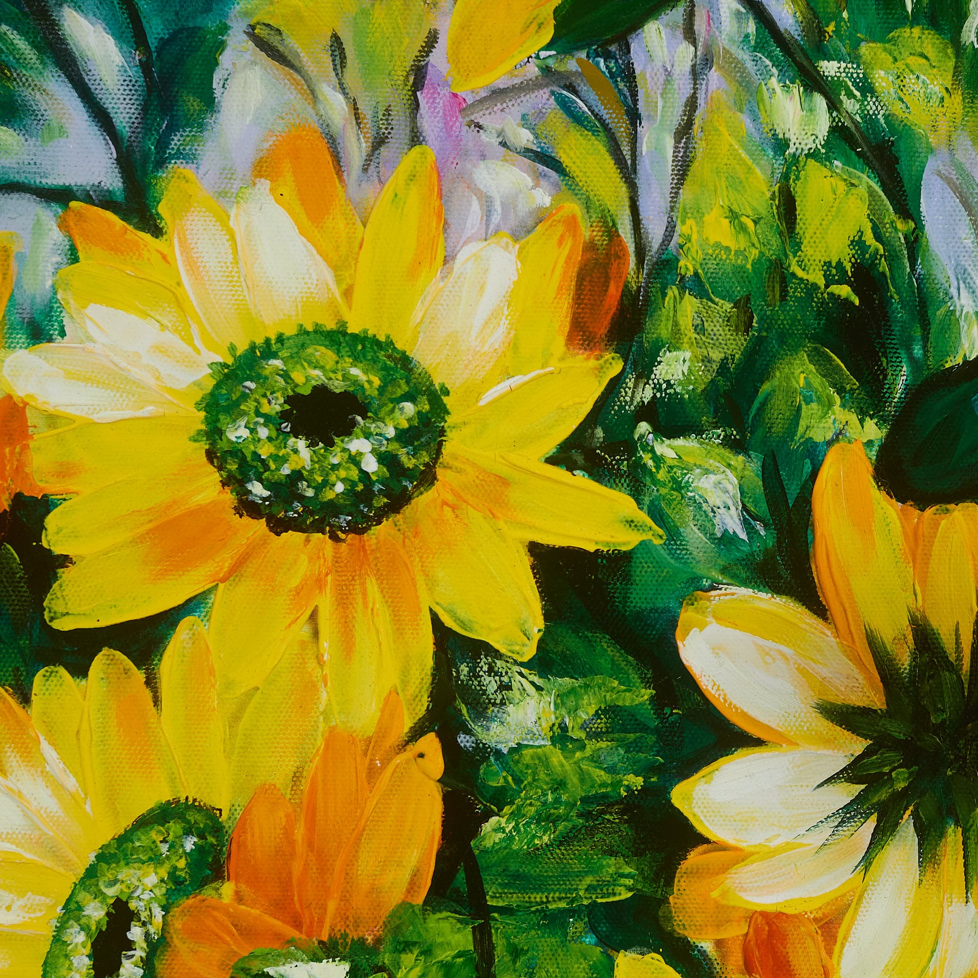 ひまわりの絵 7 (110X65CM) 이미지 6