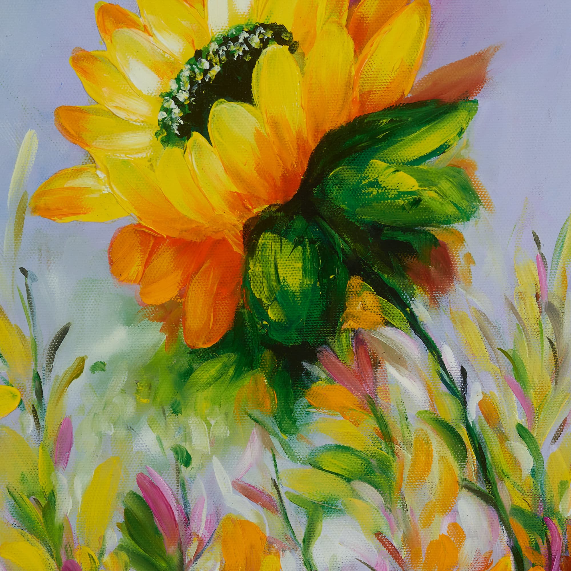 ひまわりの絵 7 (110X65CM) 이미지 4