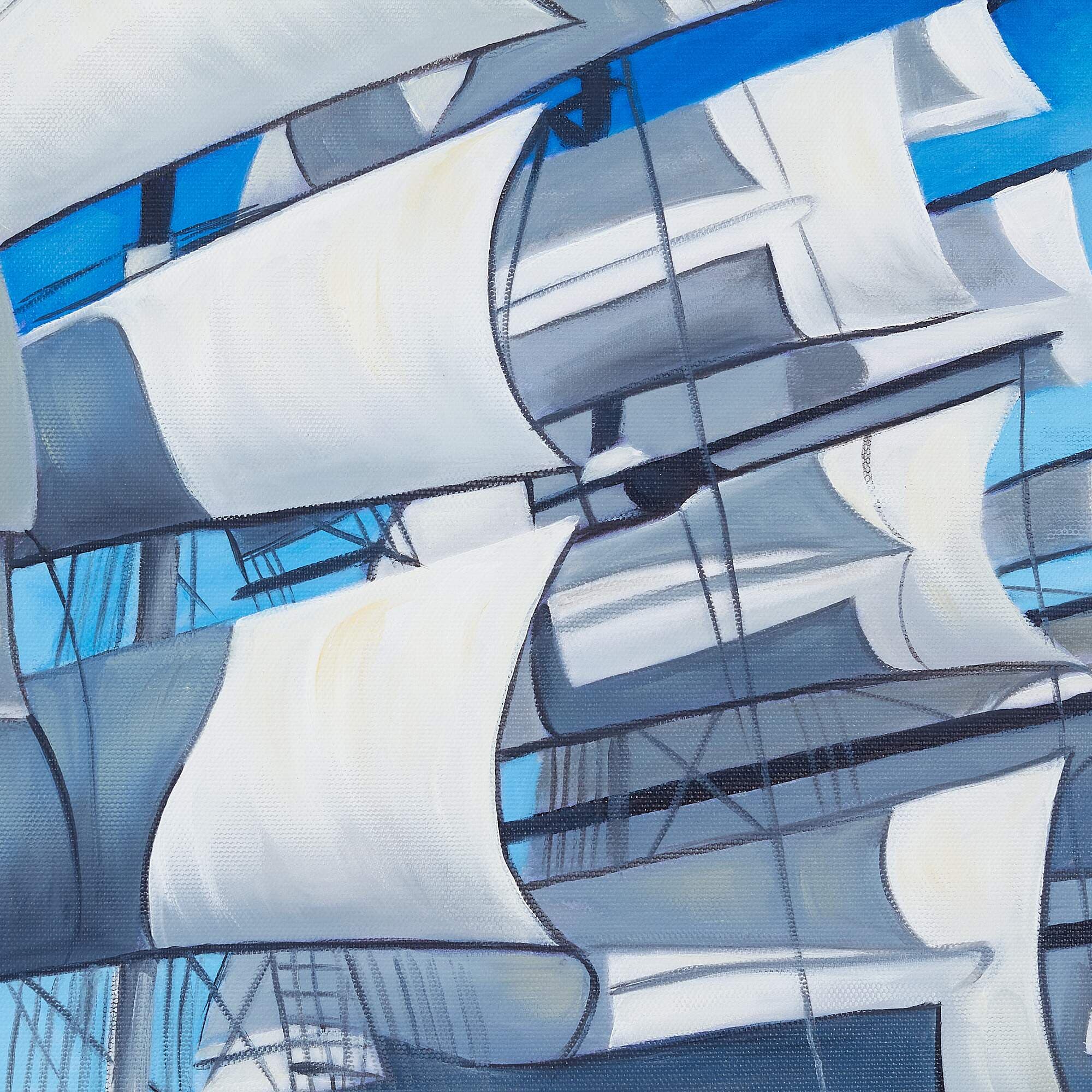 帆船の絵 3 (60X90CM) 이미지 4