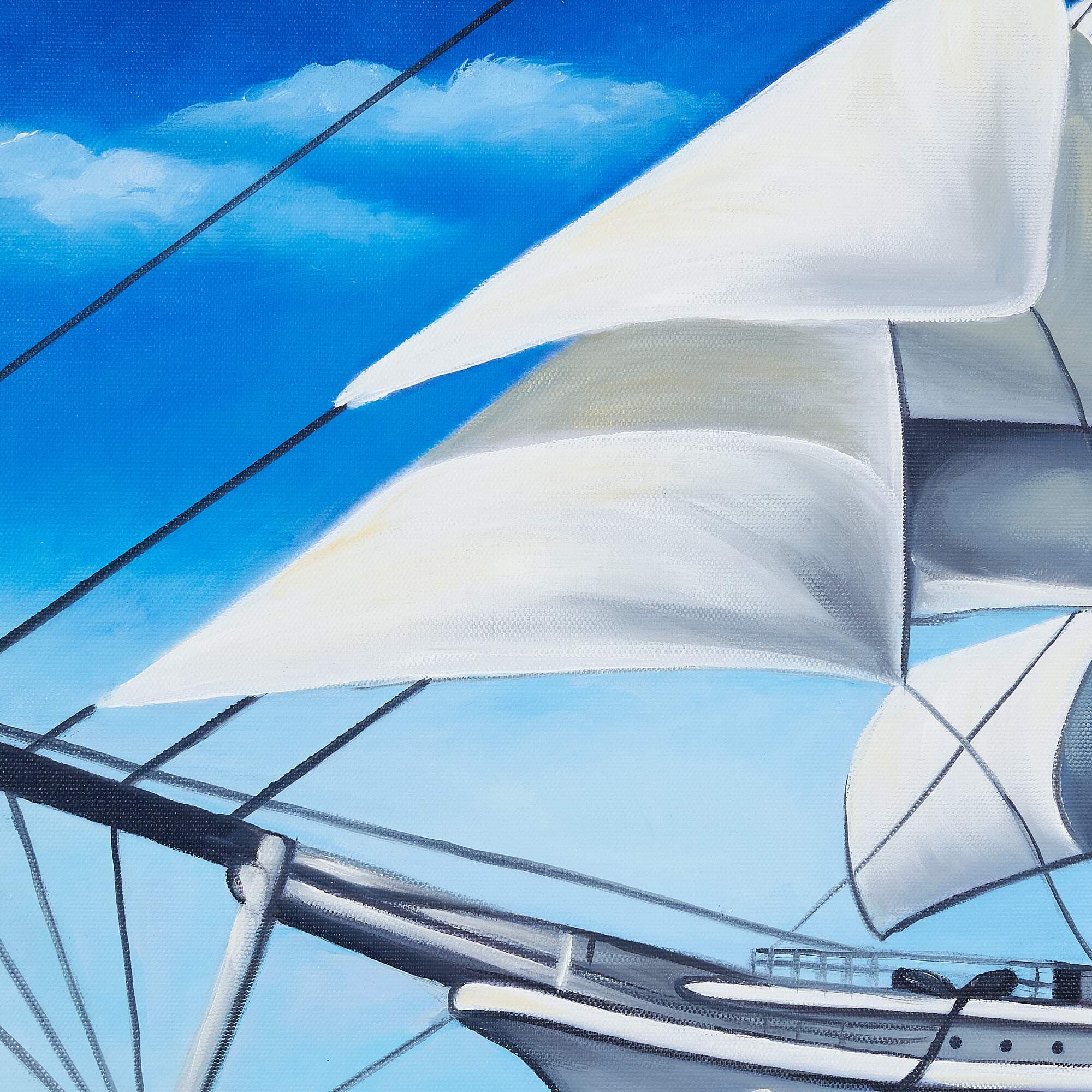 帆船の絵 3 (60X90CM) 이미지 5