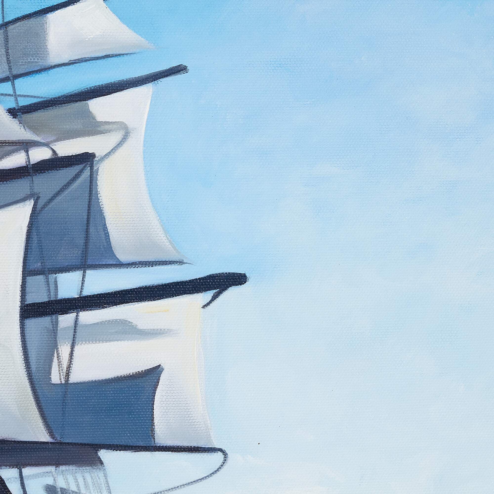 帆船の絵 3 (60X90CM) 이미지 6