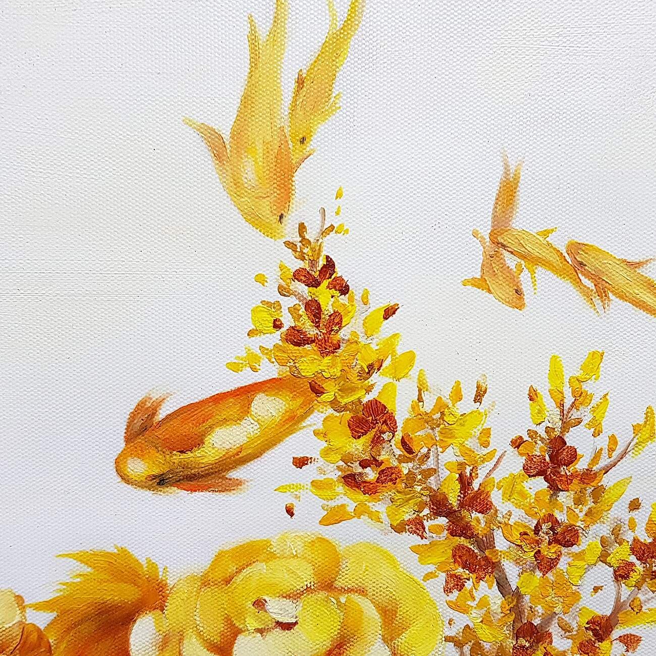 鯉の絵 11 (100X40CM) 이미지 6