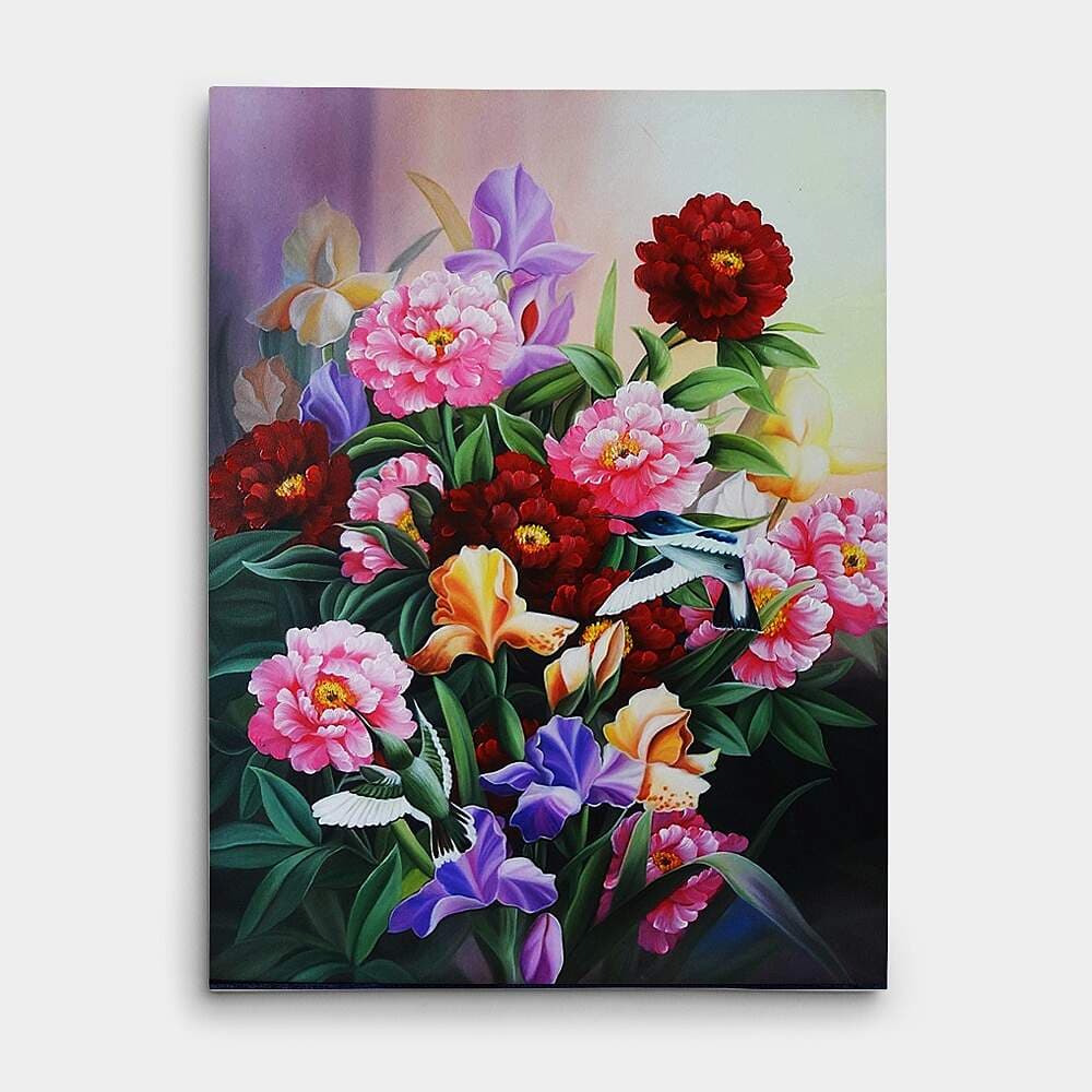 牡丹の絵 6 (80X60CM) 그림