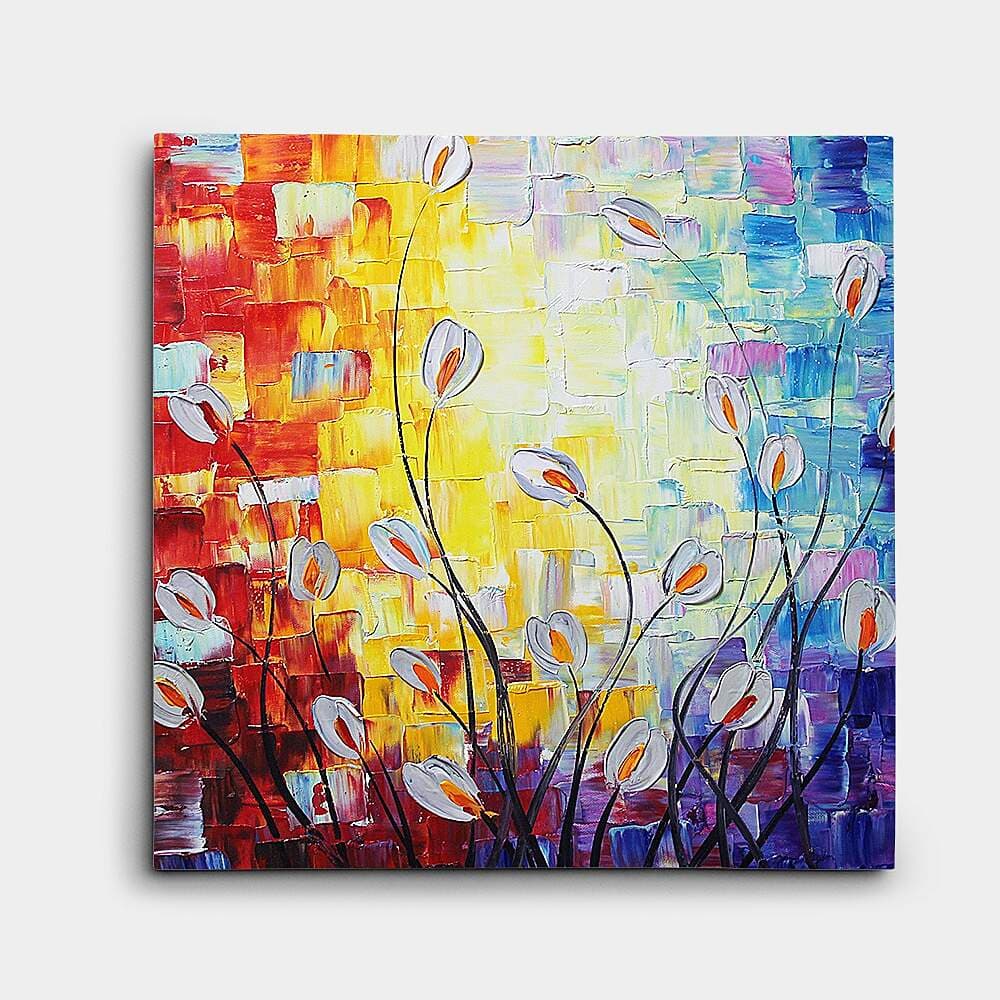 おしゃれな花の絵画 (50X50CM) 그림