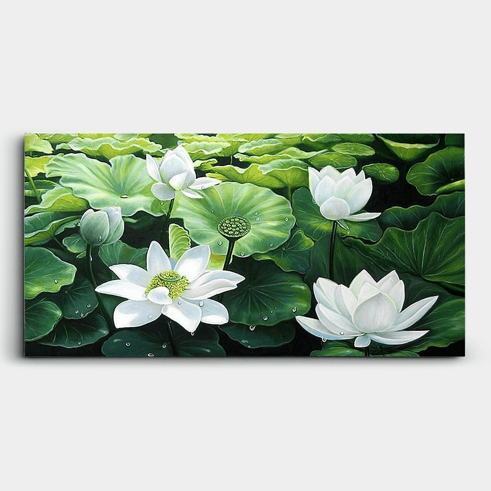 蓮の絵画 5 (40X80CM) 그림