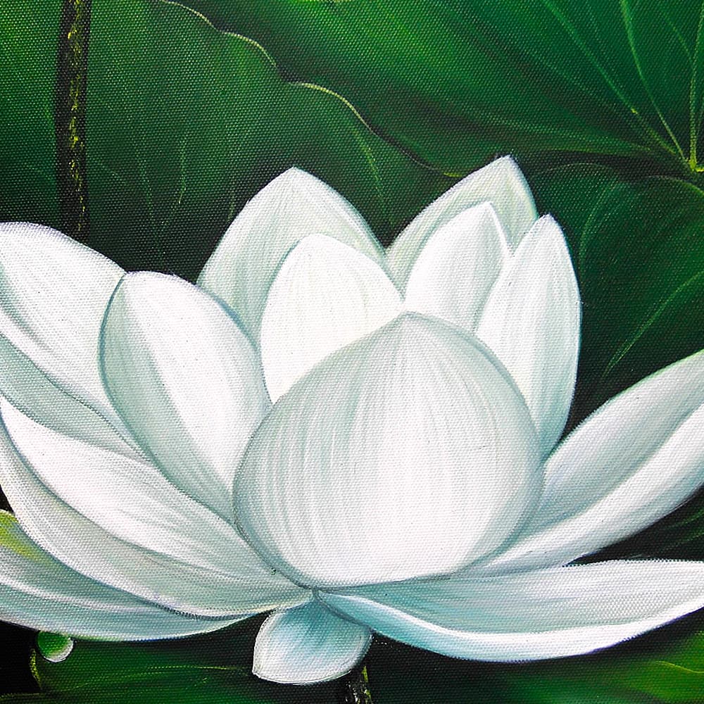 蓮の絵画 5 (40X80CM) 이미지 3
