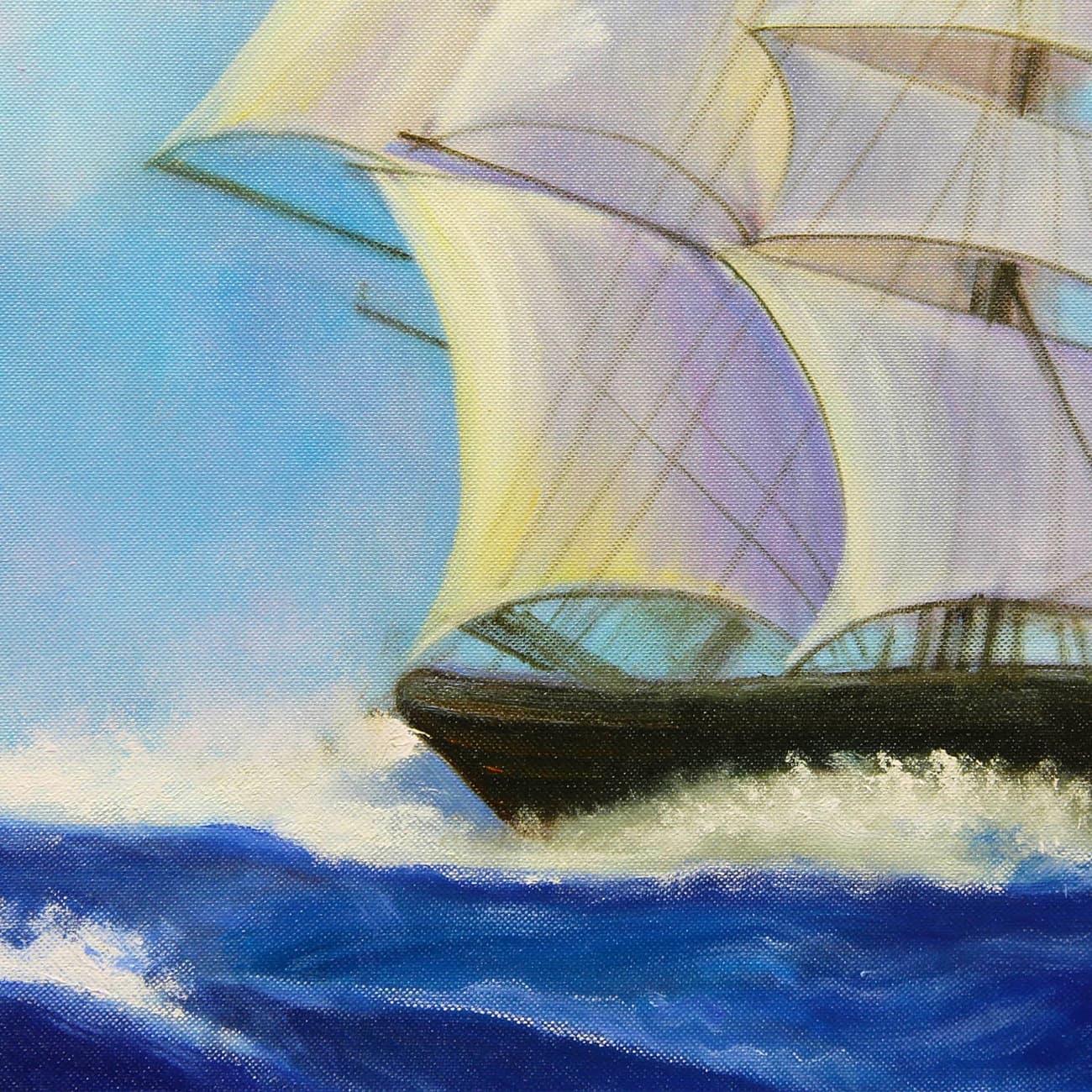 帆船の絵 (60X90CM) 이미지 4
