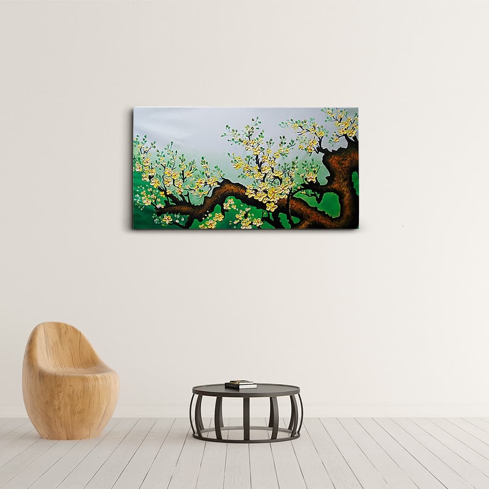 梅の花 絵画 (90X50CM) 이미지 3