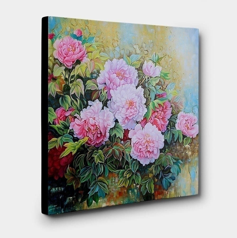 牡丹の絵 5 (60X60CM) 이미지 2