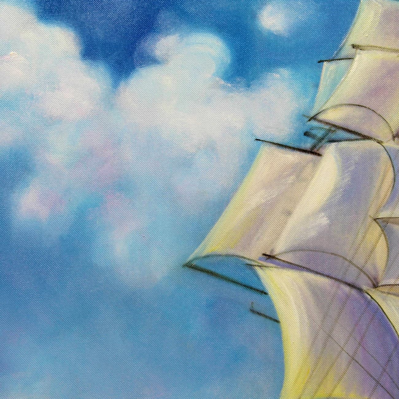 帆船の絵 (60X90CM) 이미지 3