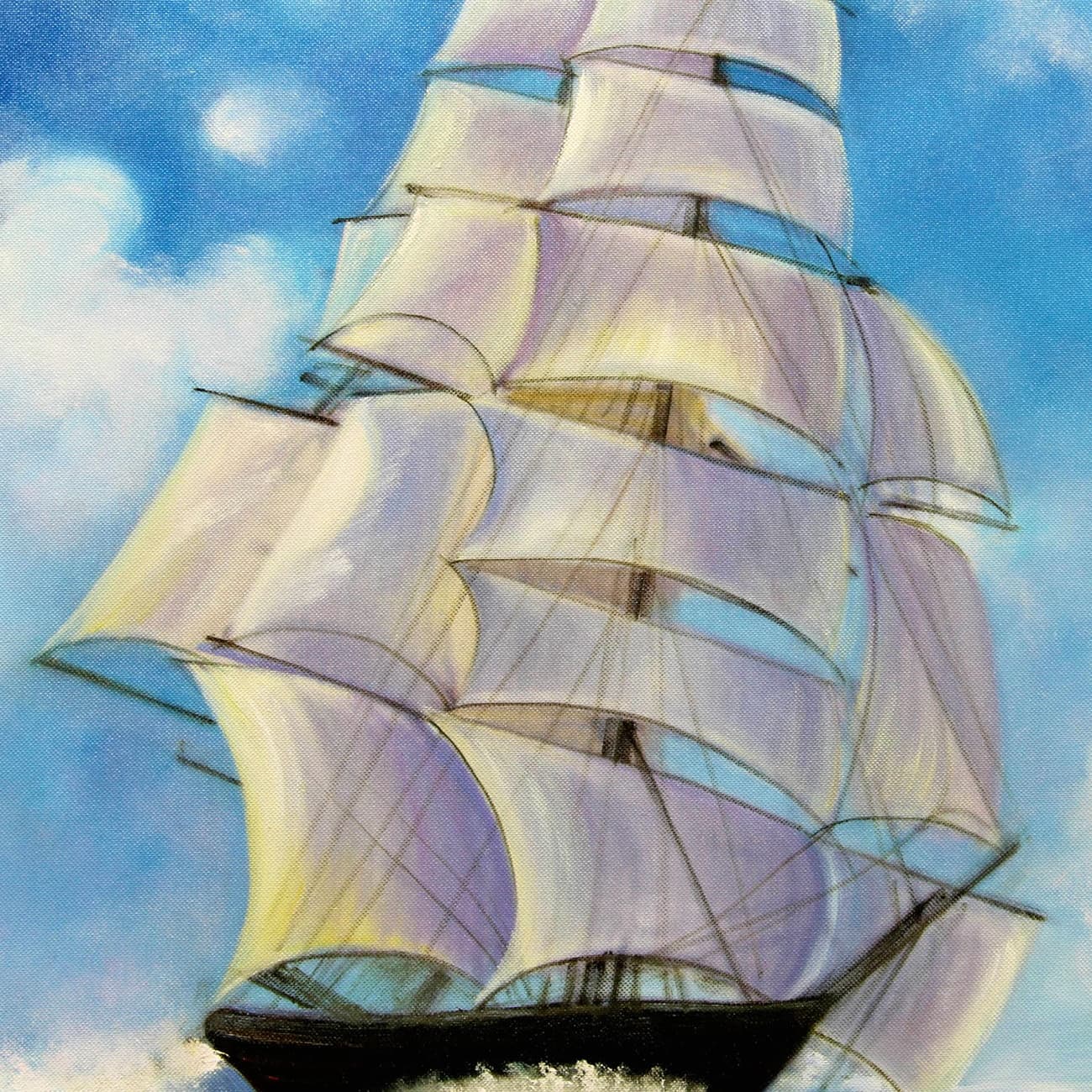 帆船の絵 (60X90CM) 이미지 6