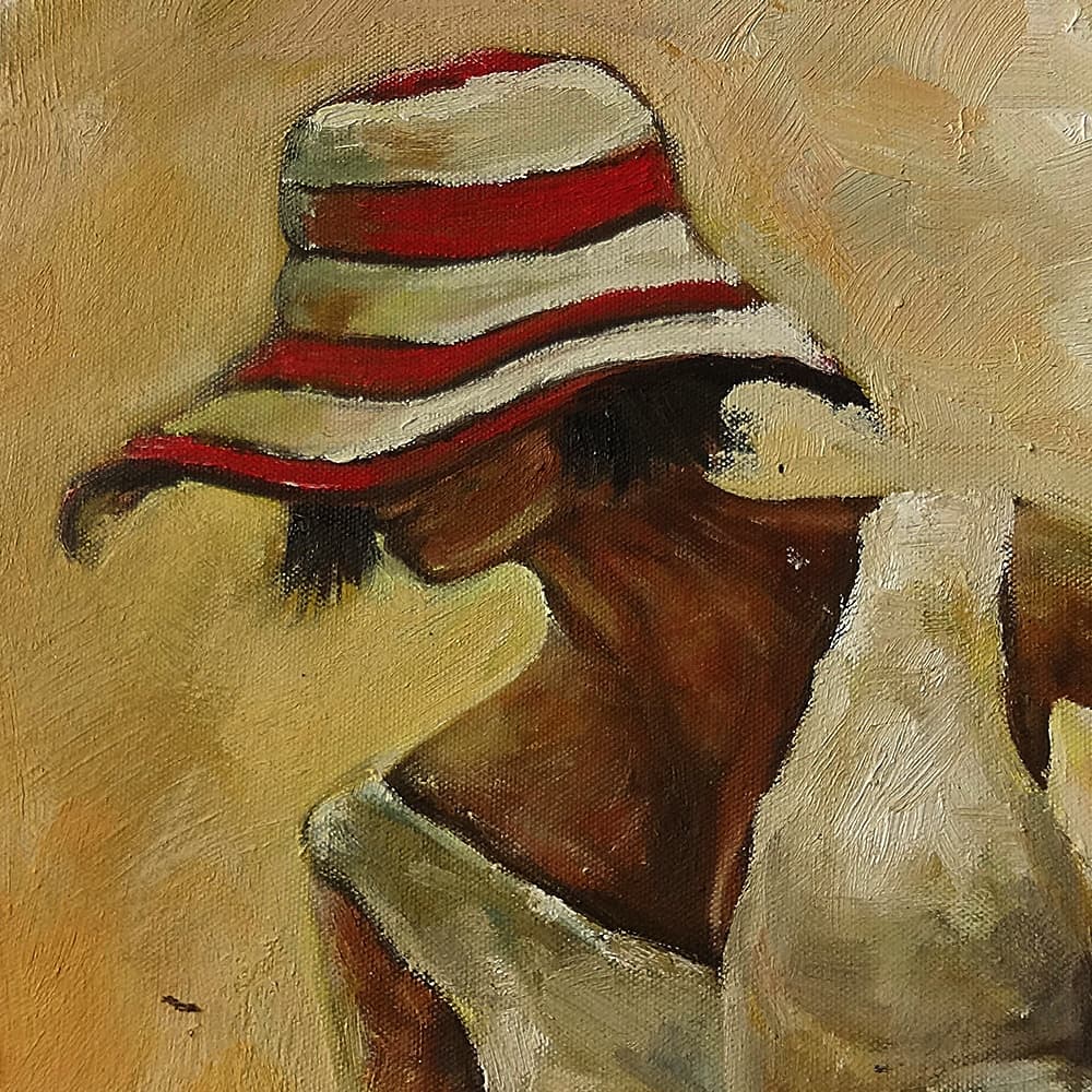傘を持った女性 (60X60CM) 이미지 3