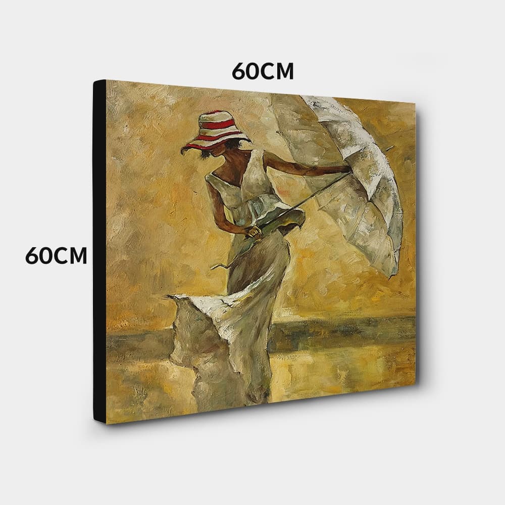 傘を持った女性 (60X60CM) 이미지 2