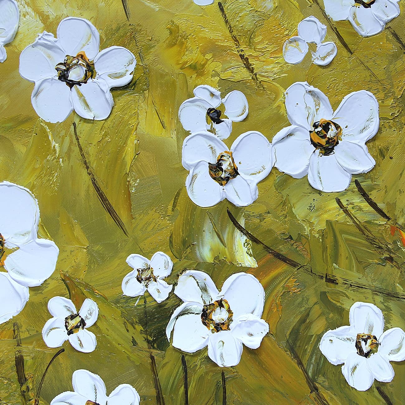 モダン 花の絵 (60X60CM) 이미지 3
