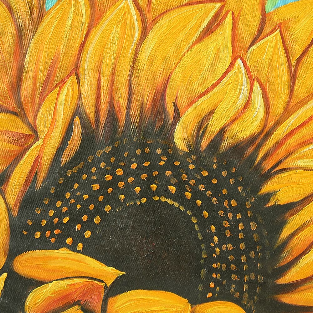 ひまわりの絵画 2 (50X50CM) 이미지 2