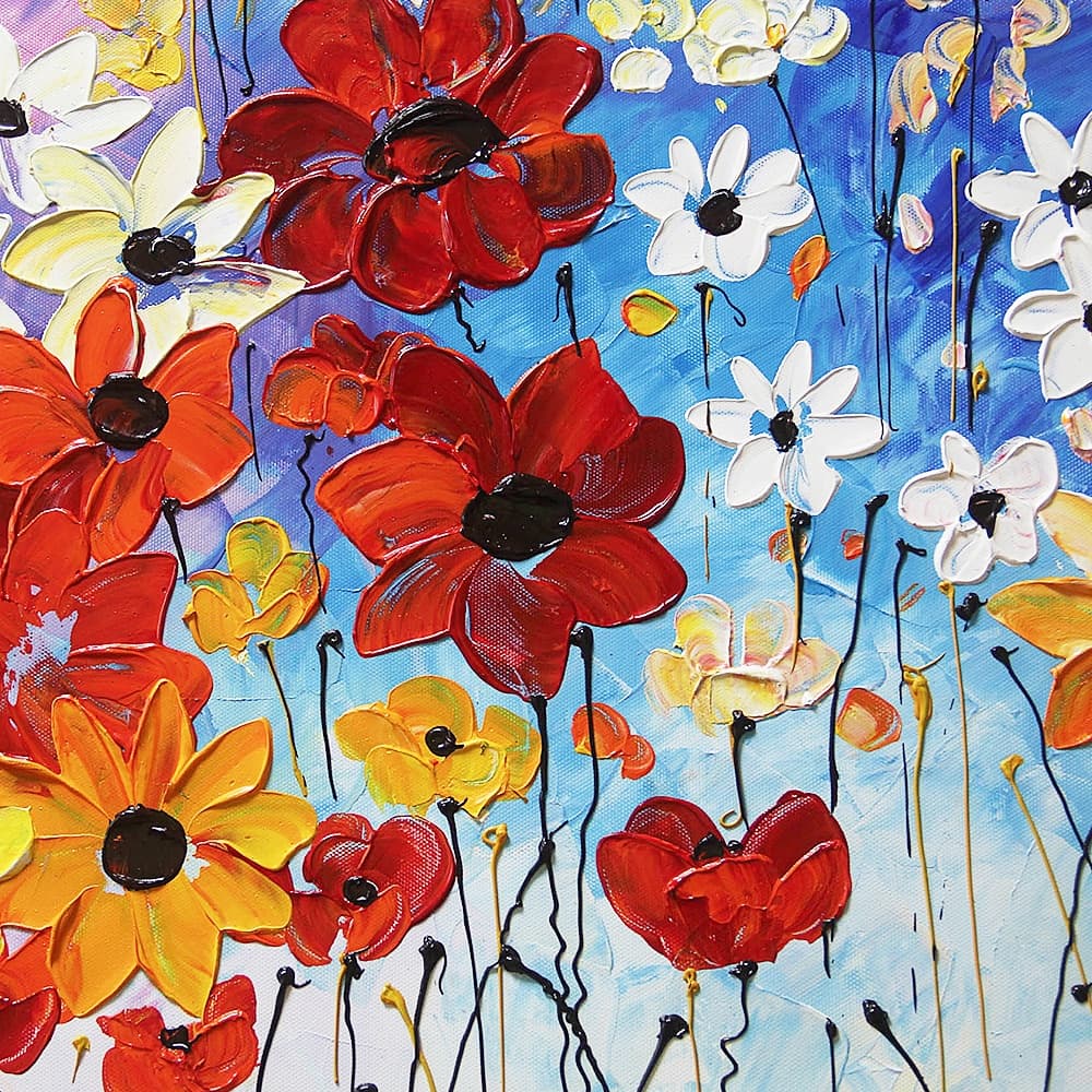 花の絵画 / インテリア 壁掛け アート 이미지 4