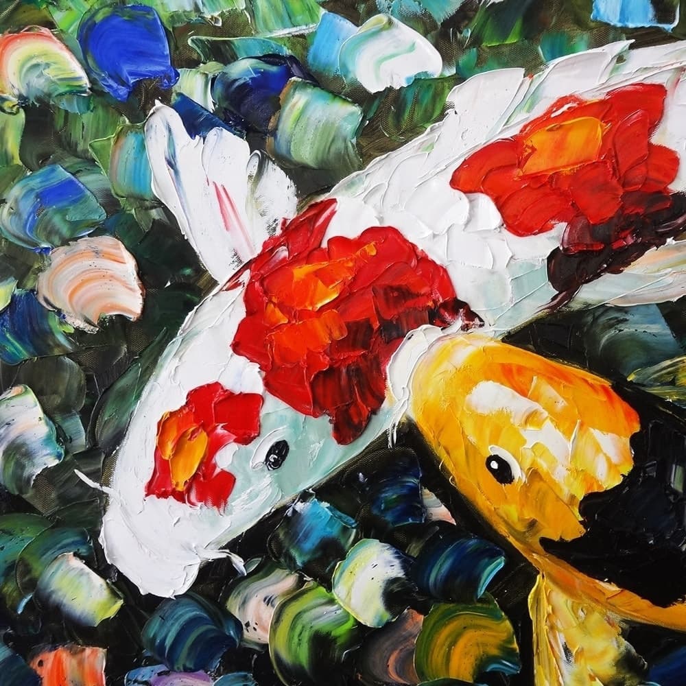 鯉の絵 4 (100X66CM) 이미지 6