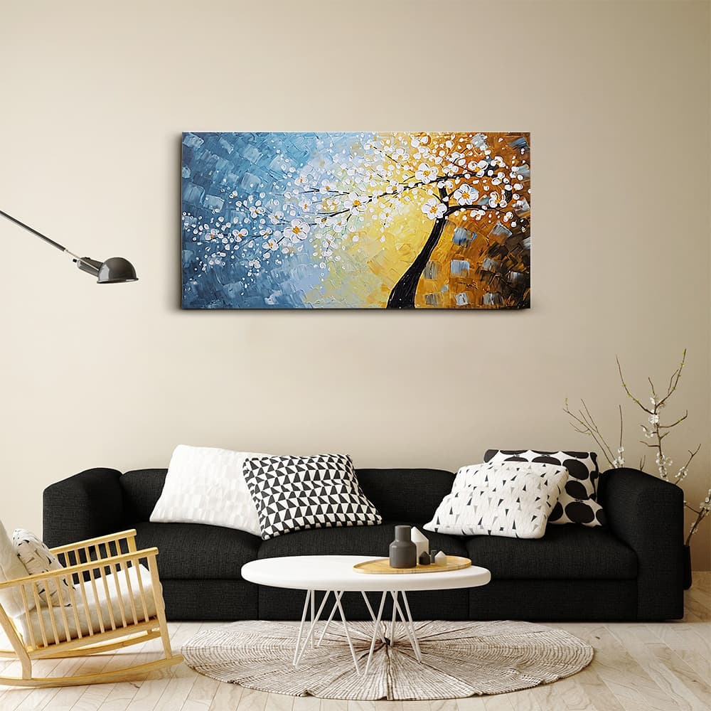おしゃれな花の絵 (50X100CM) 이미지 5