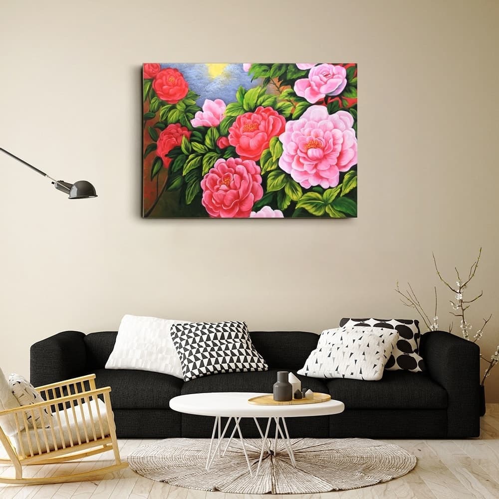 牡丹の絵 4 (50X70CM) 이미지 6