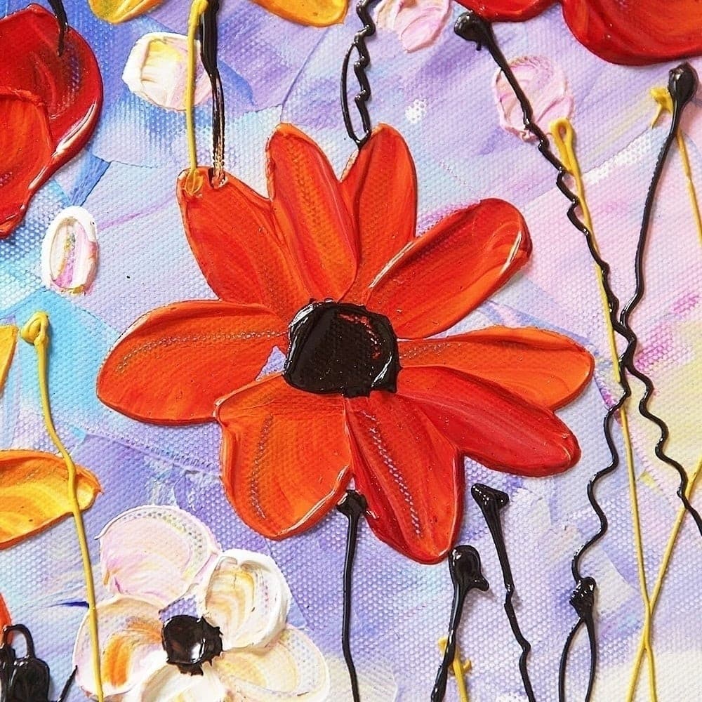 花の絵画 / インテリア 壁掛け アート 이미지 3