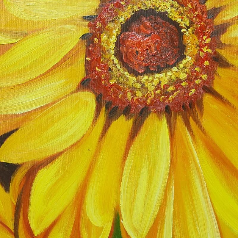 ひまわりの絵画 (70X50CM) 이미지 5