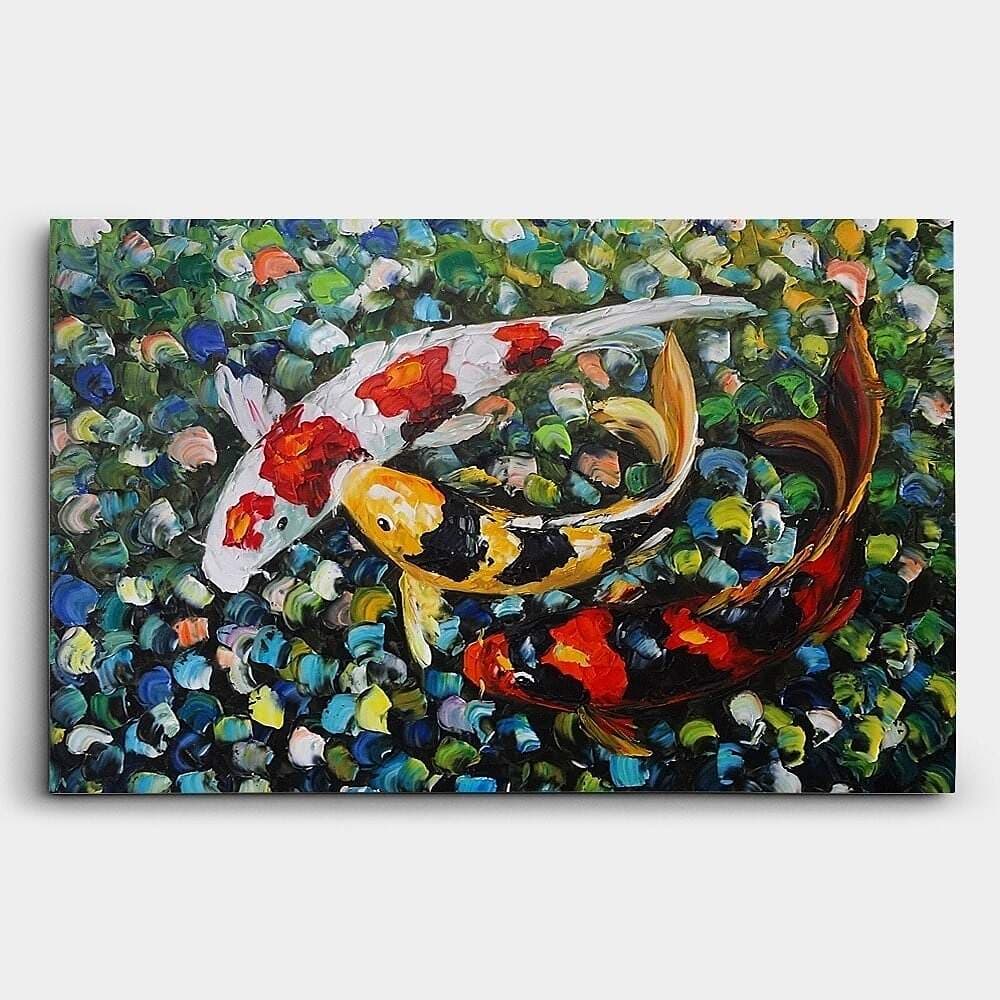 鯉の絵 4 (100X66CM) 그림