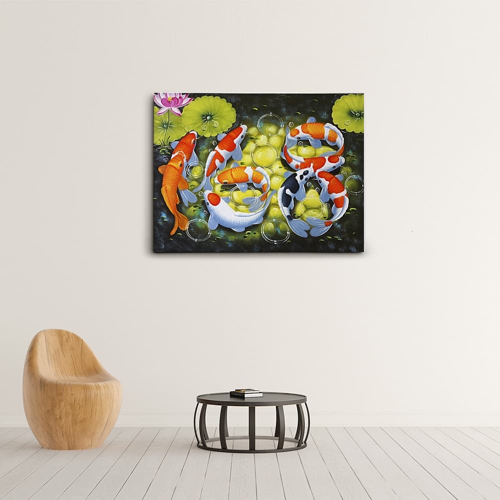 鯉の絵 6 (80X60CM) 이미지 5