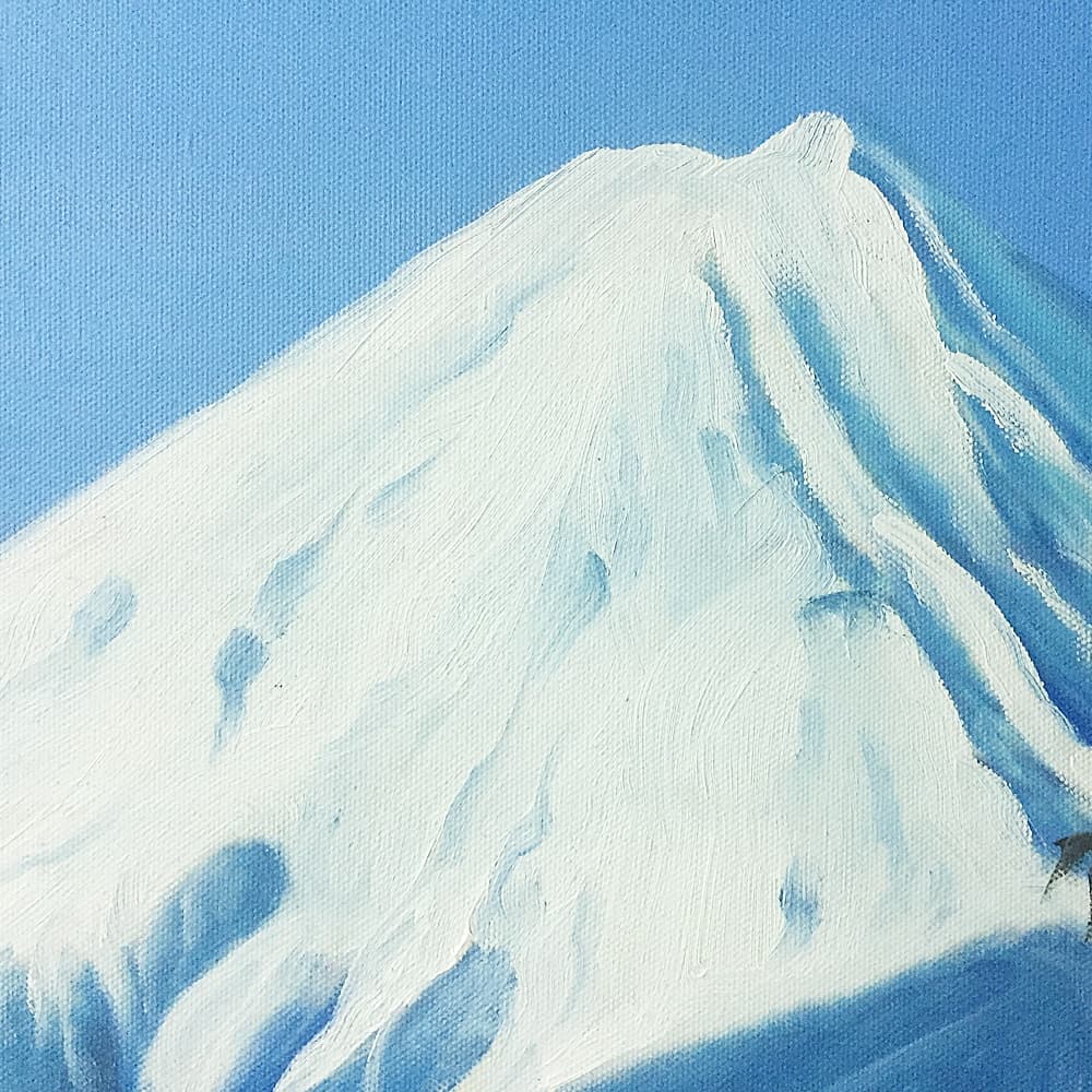 富士山 絵画 2 (80X60CM) 이미지 2