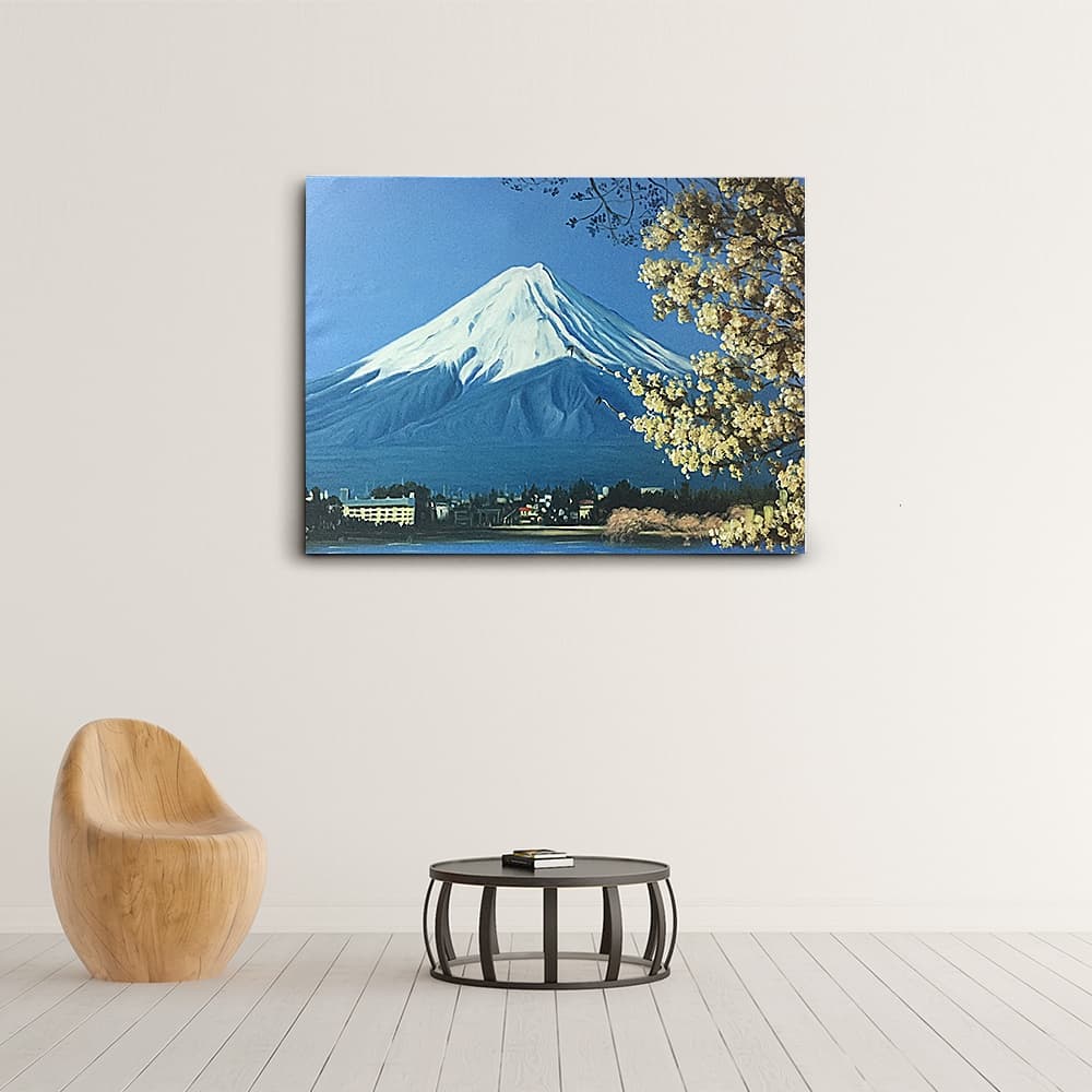 富士山 絵画 2 (80X60CM) 이미지 4